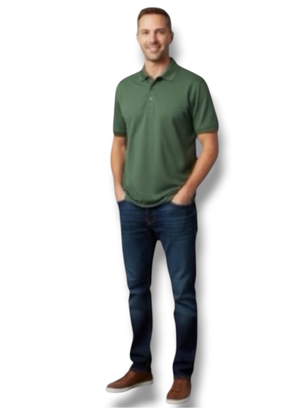 Grand Slam Polo Dark Green Golf-wear Activewear Resort-wear Men’s Size XL/XG